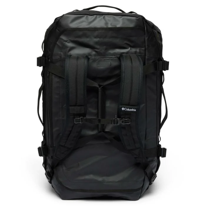 Ta sama czarna torba Columbia Landroamer 60 L Duffel — inne ujęcie w pionie.
