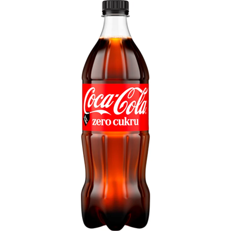 Butelka Coca-Cola Zero Cukru na białym tle z katalogu Frisco.